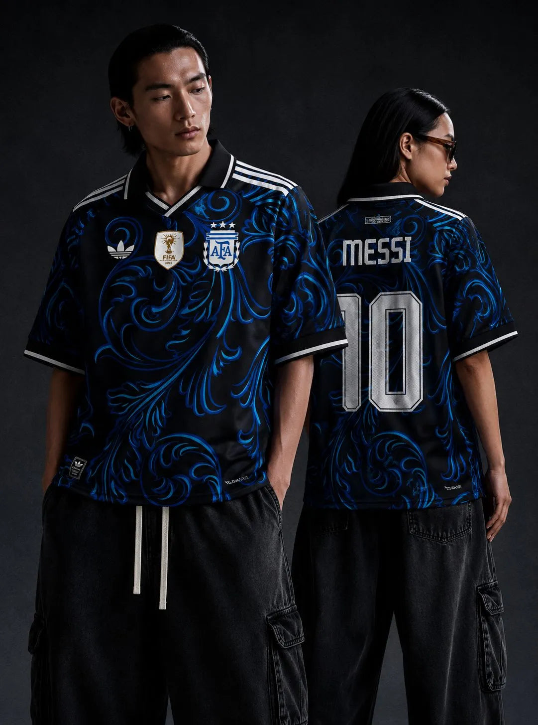 Argentina Messi 10 Special Edition Jersey β Premium Blue & Black Football Shirt | Unisex Fan Edition