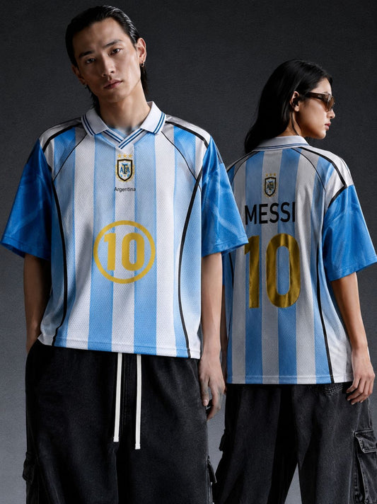 Argentina #10 Messi Football Jersey | Premium Retro Soccer Shirt for Men & Women