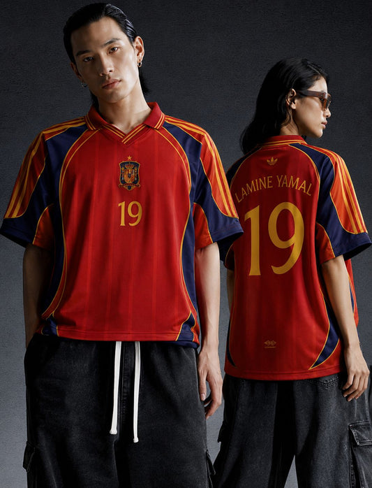 Spain #19 Lamine Yamal Football Jersey | Retro Soccer Shirt for Men & Women